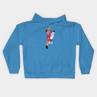 Nate Robinson Block On Yao Ming Kids Hoodie